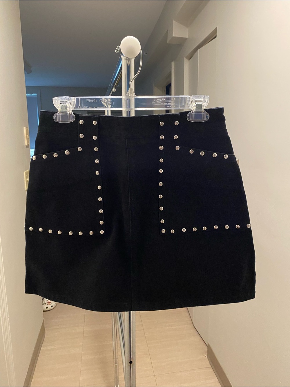 Urban Outfitters Black Studded Mini Skirt